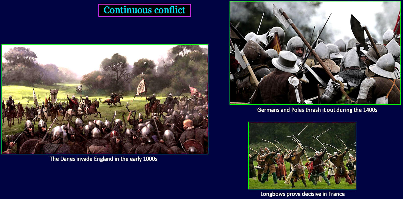 Medieval wars and conflicts. 1500